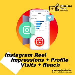 Instagram reel impressionsProfile visits Reach