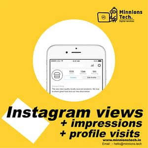 Instagrm views impressions profile visits