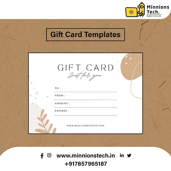 Gift Card Templates